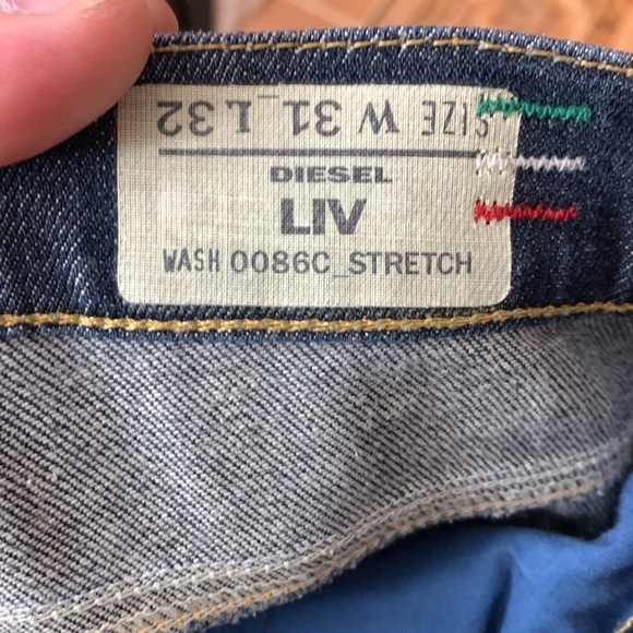 Diesel Liv Wide Legged Stacked Jeans 31W/32L - Picture 5 of 10